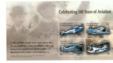 Grenadines 2003 - 100 Years of Aviation - Sheet of 4 Stamps - Scott #2475 - MNH