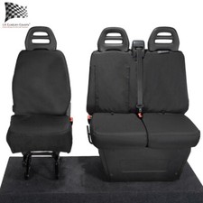 Iveco Daily Front Seat Covers Tailored Waterproof (2014 Onwards) Black 235
