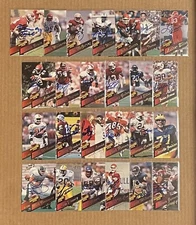 1995 Superior Pix football lot of 25 diff autos with missing #s RARE ? (read)