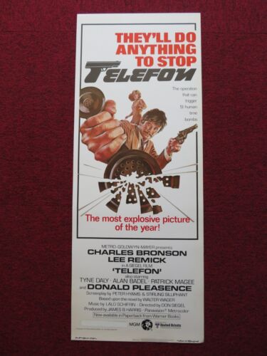 TELEFON US INSERT (14"x 36") POSTER CHARLES BRONSON LEE REMICK 1977 - Picture 1 of 5