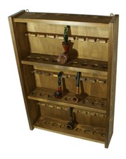 Portapipe rastrelliera per 27 pipe churchwarden espositore bacheca pipa lunga