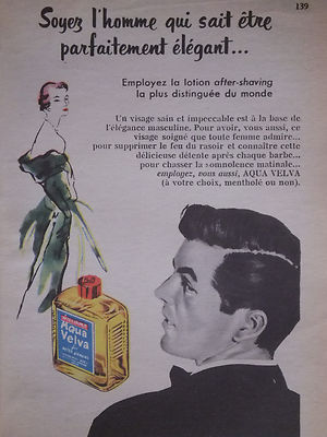 PRESSEWERBUNG 1953 WILLIAMS AQUA VELVA - ADVERTISING