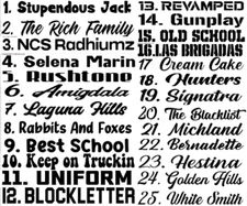 Custom Text Vinyl Lettering Sticker Decal Personalized Window Wall Business Car 