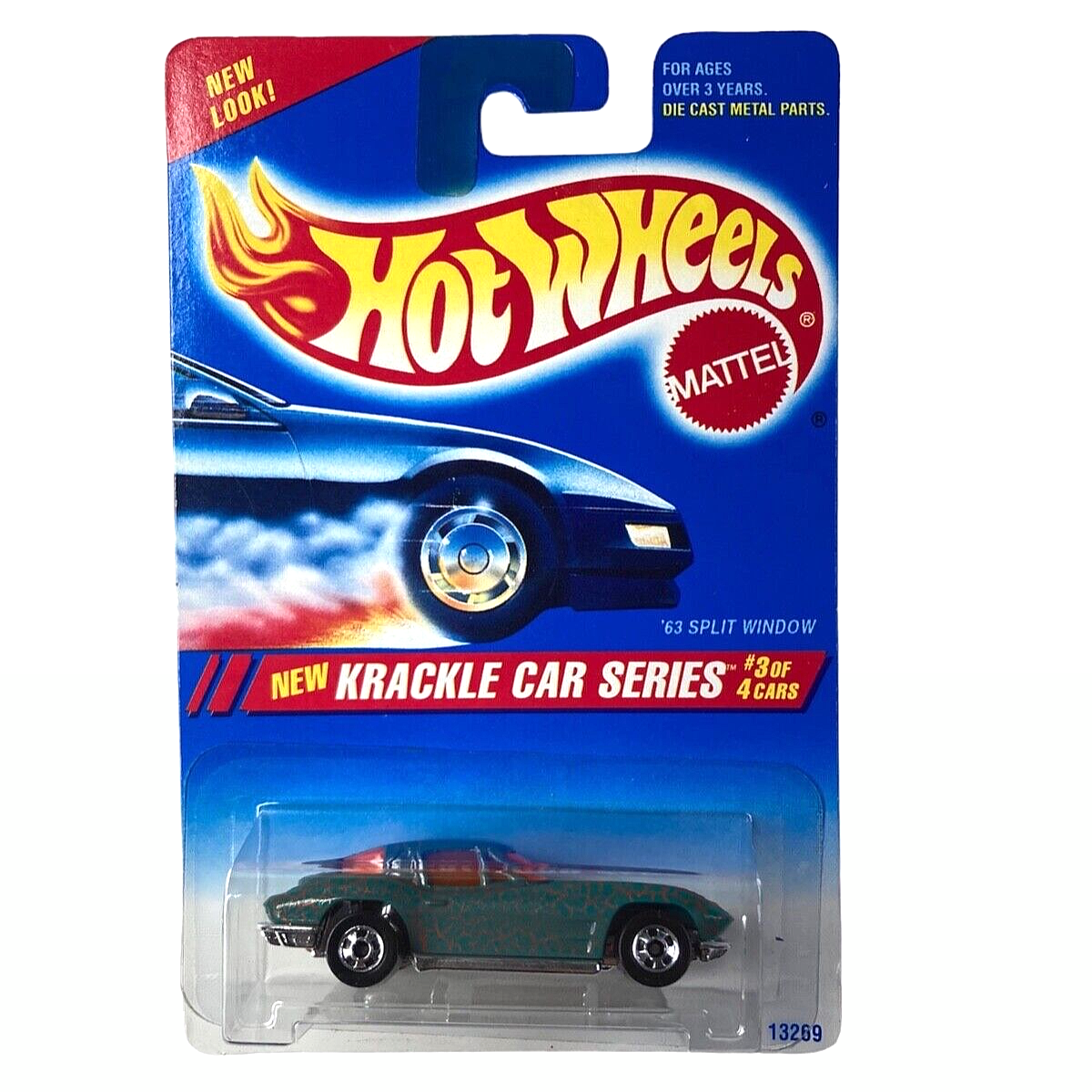 Hot Wheels, 63 Split Window, Krackle Car Series #3 of 4, 1994, NOS