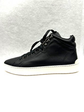 Rag Bone Kent Leather Platform High-Top Sneakers Size 37 -7 BLACK NEW