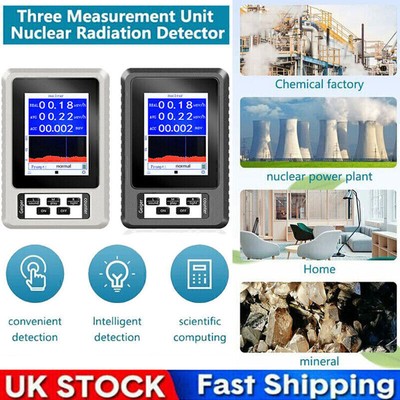 BR-9B Handheld Digital Display Nuclear Radiation Detector Geigerzähler BE