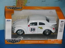 1/32 JADA BIGTIME MUSCLE VW 1959 VOLKSWAGEN BEETLE 59 WHITE DIECAST *BRAND NEW*