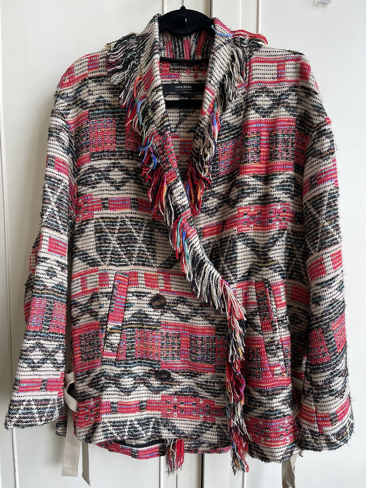 Zara Basic Outerwear Jacket Double Long Sleeve Fr… - image 1