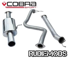 Cobra Sport Ford Fiesta Mk7 13 on ST180 Cat Back Exhaust Single Tailpipe Non Res