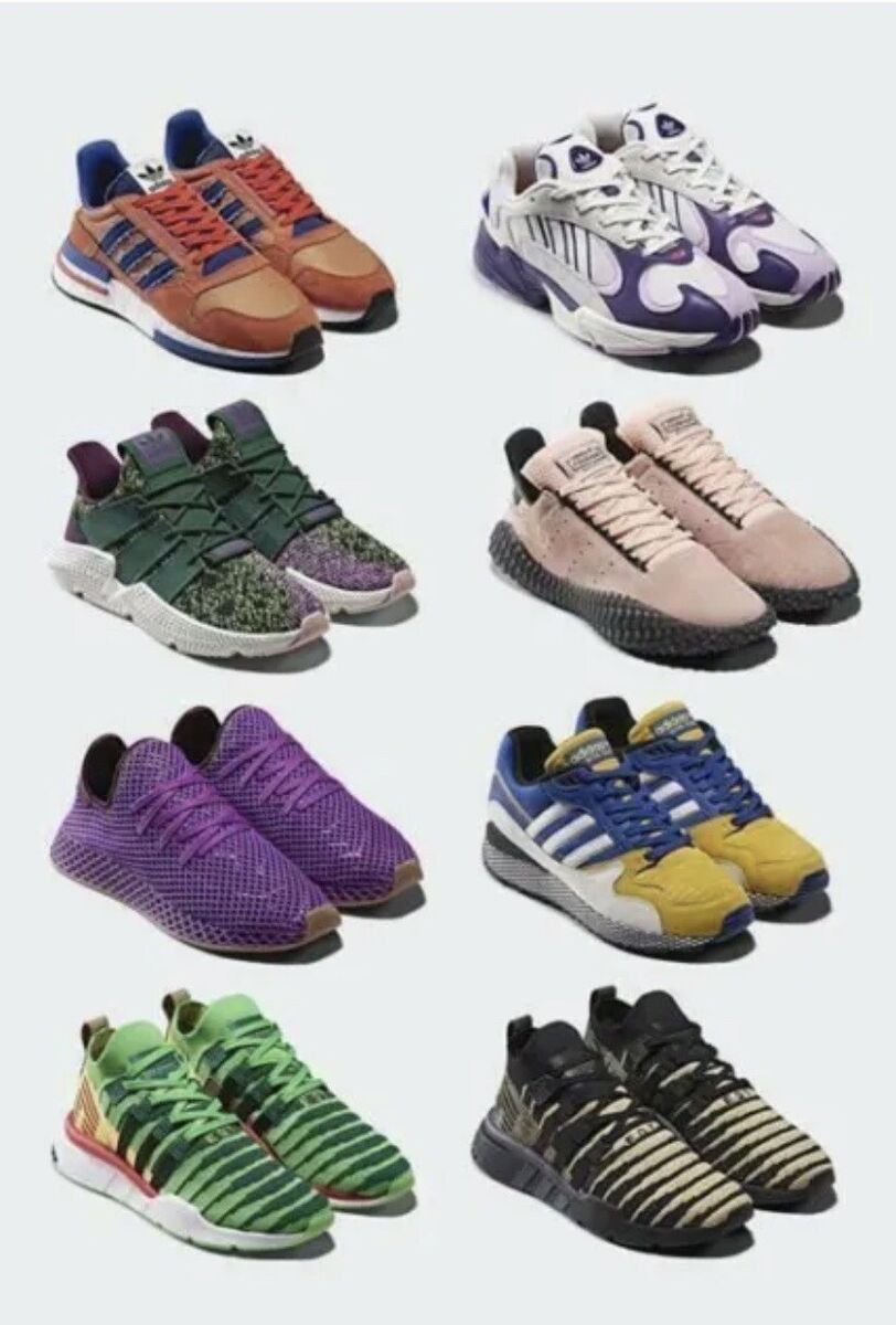 All NEW* Adidas Dragon Ball Z shoes size 8 whole set D97046 All NEW* Adidas Dragon Ball Z shoes size 8 whole set D97046