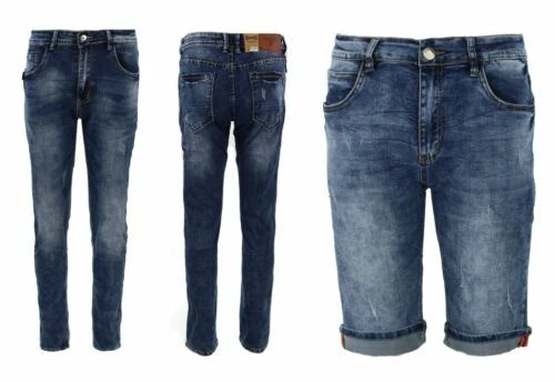 Jeans bleus coton pour homme