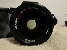 Minolta Maxxum 7000 Camera, Maxxum 2800 AF Flash, Maxxum AF Zoom 35-70mm Lens, F