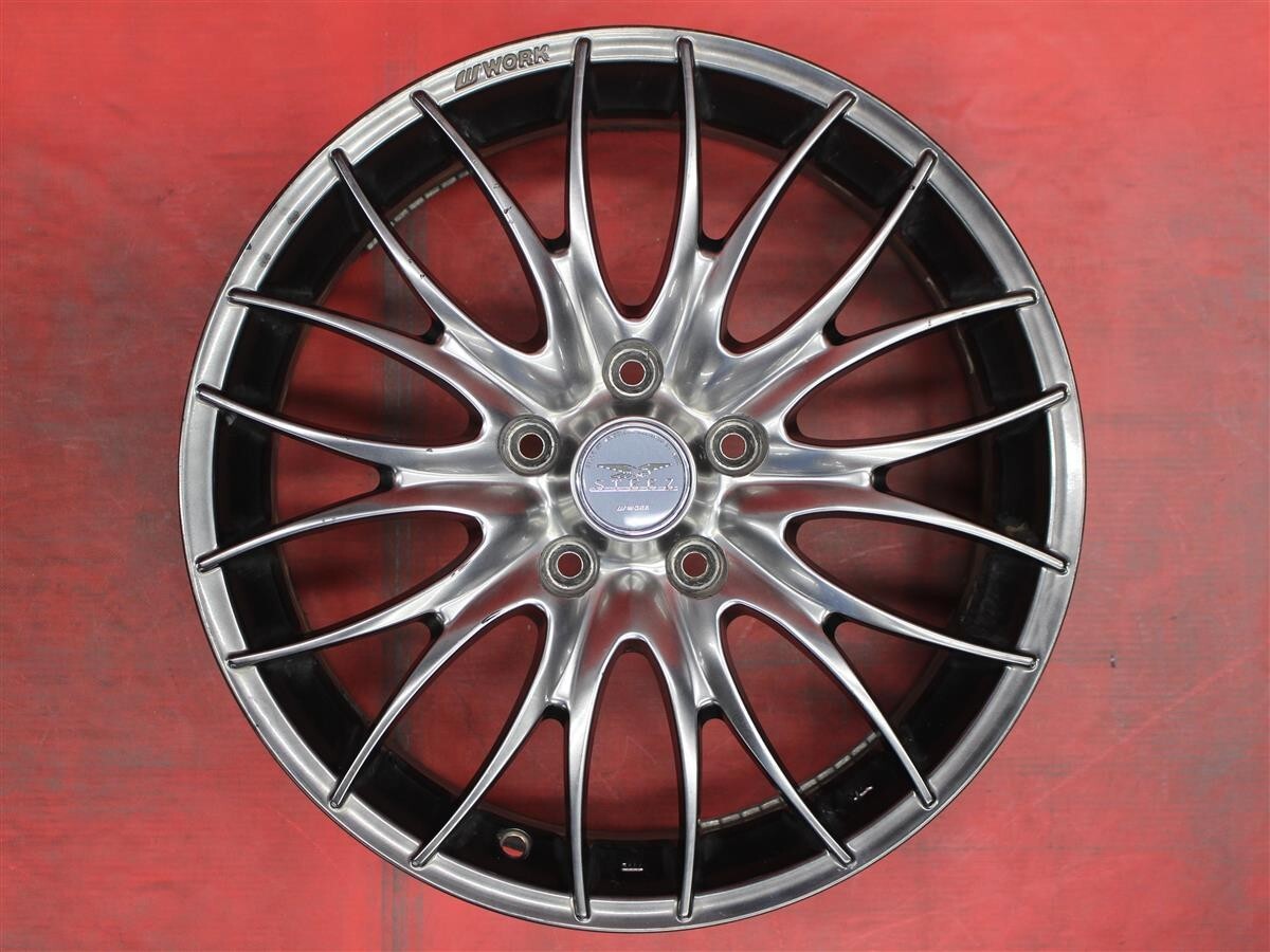 WORK(ワーク) STEEZ(スティーズ) 17インチ×7JJ +50 17x7J 5x114.3 +50 JDM Work Steez Nicross Wheels Set 4