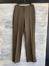 NEW DIANE VON FURSTENBERG 10960DVF Pleat Front Pants, 8-10 Olive - 398