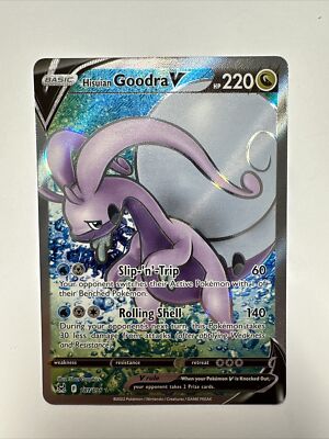 hisuian goodra pokemon card Hisuian Goodra V - 187/196 Full Art Ultra Rare main image 1