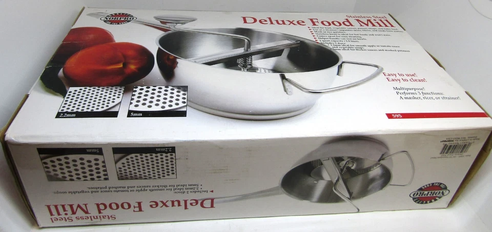 Norpro 595, Deluxe Stainless Steel 2 Quart Food Mill. NIB. - Image 2 of 4