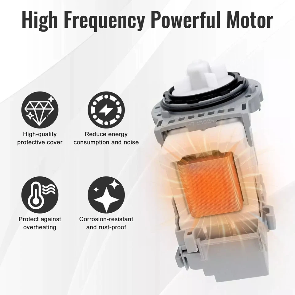 DC31-00178A Washer Drain Pump Motor Samsung DC31-00187A DC31-00178D - Image 2 of 4