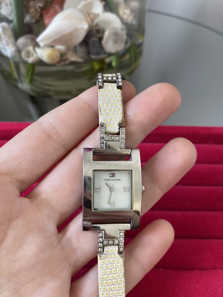 Womens Tommy Hilfiger Rectangular Wristwatch
