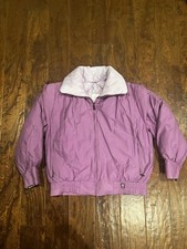 Vtg Bogner Goose Down Jacket Pink Women's Sz 10 Ski Snowboard Puffer