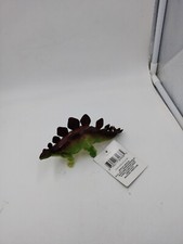 GREEN AND BROWN STEGOSAURUS 7.5 INCH FIGURE