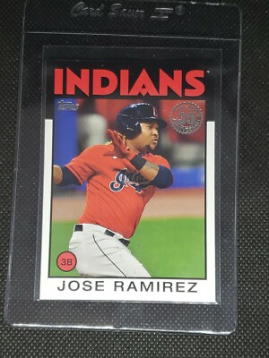 2021 Topps Series 2 JOSE RAMIREZ #86B-18 Cleveland Indians '86 ANNIVERSARY