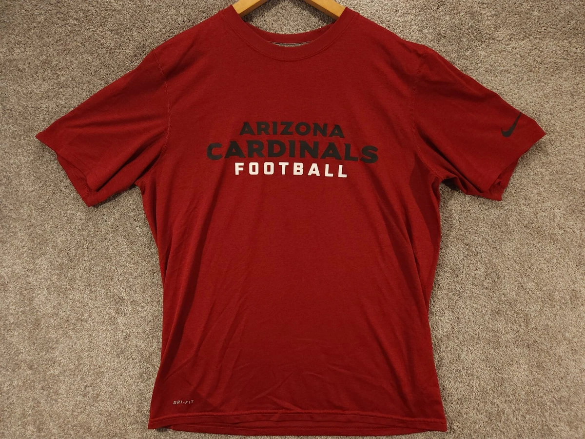 Arizona Cardinals Nike Shirt Mens Large Red Dri Fit On Field Apparel  Football