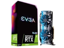 EVGA GeForce RTX 2080 Ti Black Edition Gaming, 11GB GDDR6, Dual 11G-P4-2281-KR