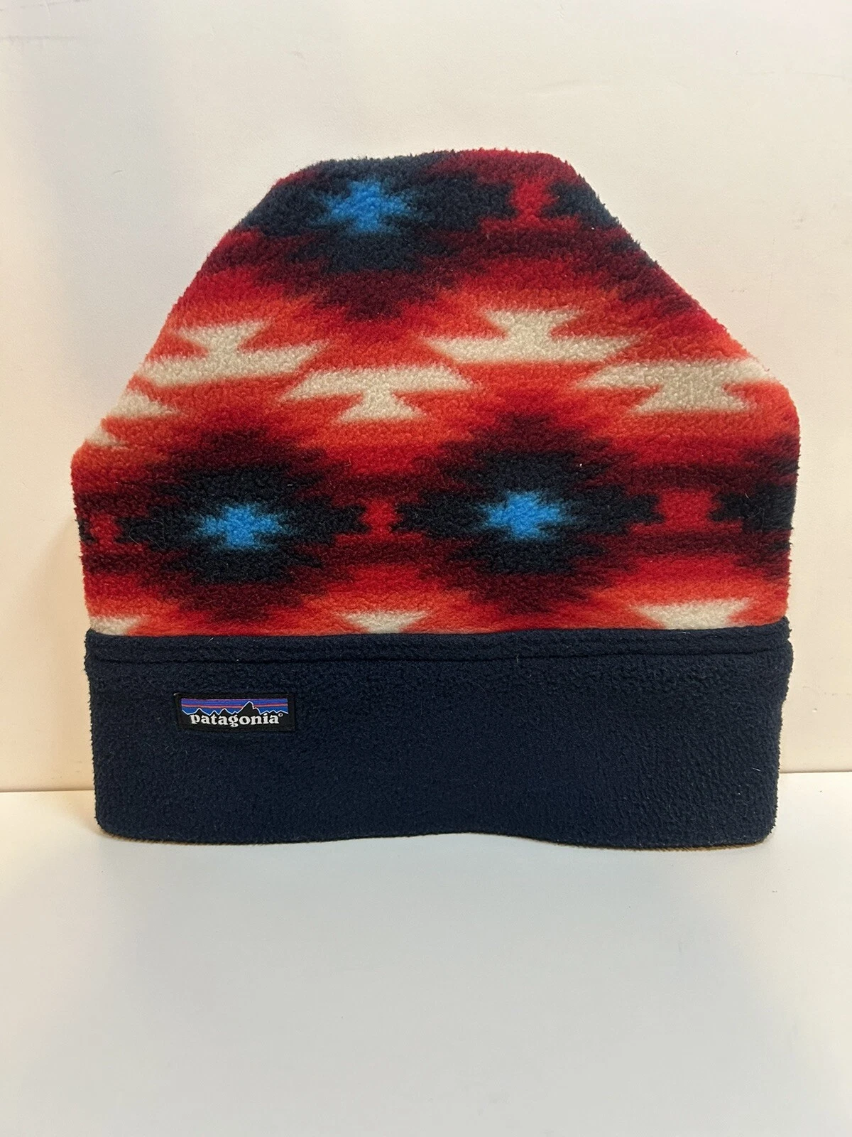 Patagonia Men Size S Polyester Western Print Fleece Beanie 22260