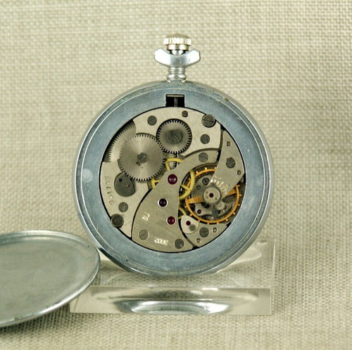 Rare! MOLNIJA Pocket watch Taschenuhr Men's no repeater fusee duplex chronometer