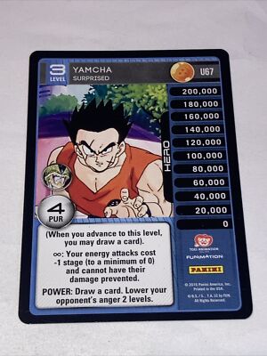 DRAGON BALL YAMCHA トレーディングカード Dragon Ball Z TCG - Yamcha - Surprised - Common | eBay
