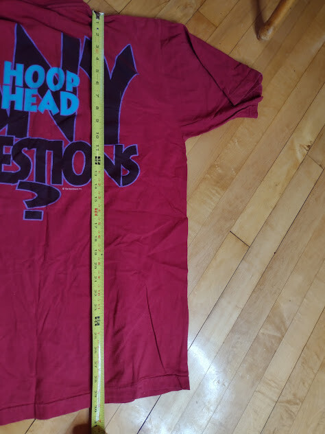 Vintage Sun Sportswear Hoop Head Any Questions Basketball 90s T Shirt Size XLT