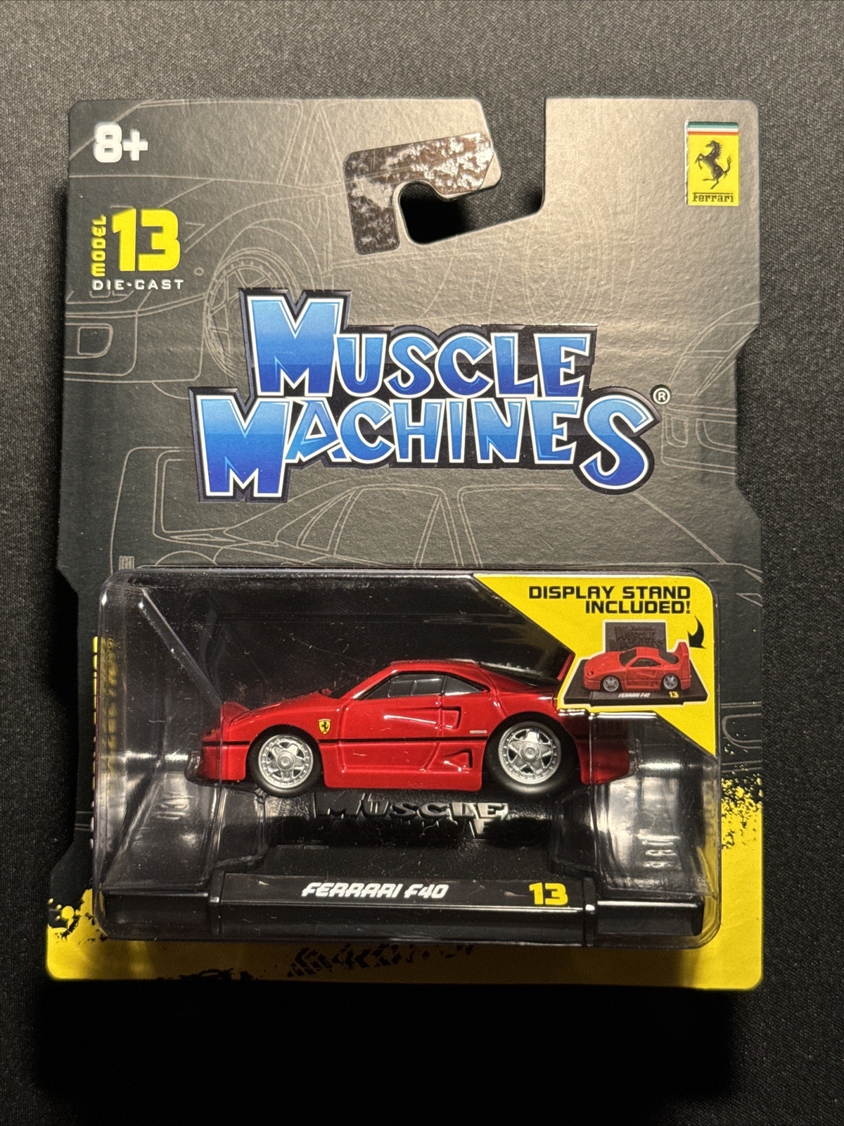 Muscle Machines Red Ferrari F40 164 Collection Model 13 Die Cast Car