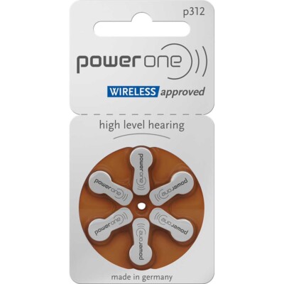 180x Varta powerone Typ 312 im 6er-Blister Knopfzelle 1,45V ø7,9x3,6mm Zink-Luft