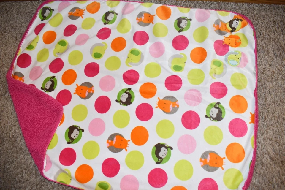 H3 Mantas y Más Allá Mono Jirafa Elefante Peluche Sherpa Terciopelo Manta Bebé Foto 2 de 3