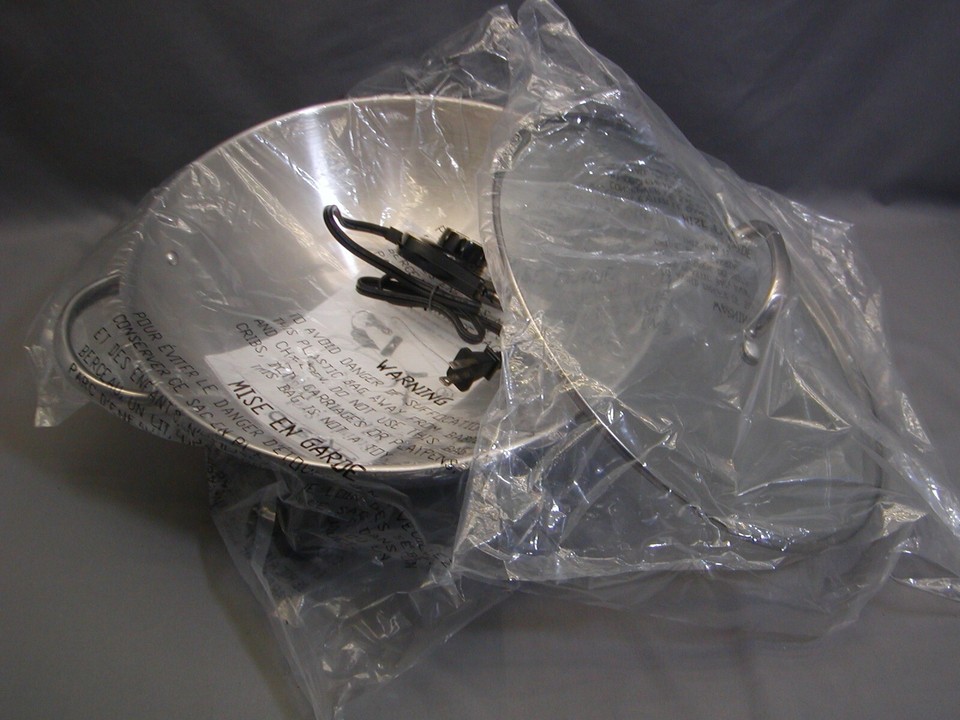 NEW PRESTO STAINLESS STEEL ELECTRIC WOK MODEL 5900 eBay