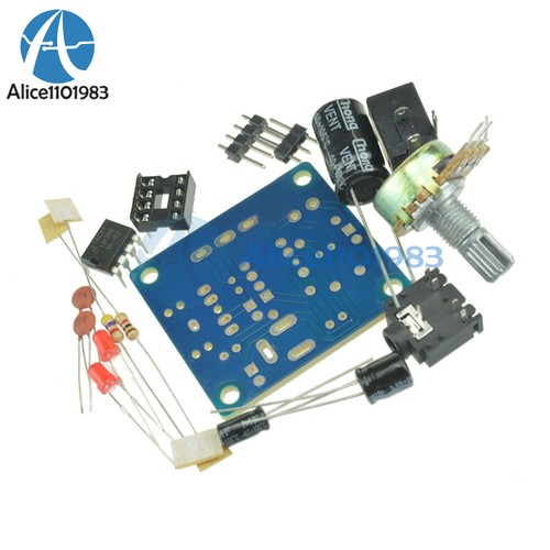 Mini LM386 LM386 200 Audio Power Amplifier Board Module DC 3V-12V LM386 DIY Kit - Picture 11 of 22