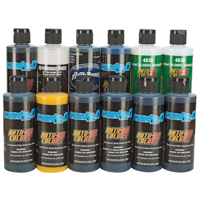 (154,13 /1l) Candy2o Airbrushfarben Box Set Cool Createx Custom Painting 4967-E