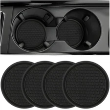 4pcs Universal Car Cup Holder Coasters 2.75Inch Anti-Slip Waterproof Insert