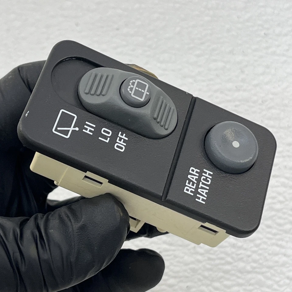 Interruptor de limpiaparabrisas trasero Chevy Blazer GMC Jimmy 1998-2005 interruptor de escotilla trasero genuino OEM Foto 3 de 4