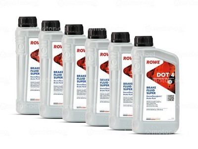 6 Liter (6x1L) ROWE HIGHTEC BRAKE FLUID SUPER DOT 4