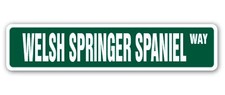 Welsh Springer Spaniel Street Sign Dog Puppy Pet Yard Indoor Outdoor 36 Inch