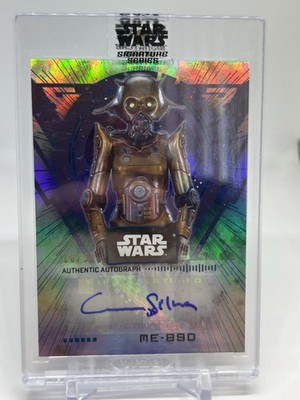 Stephanie Silva ME-89D 2022 Topps Star Wars Signature Series Rainbow Auto SP /50