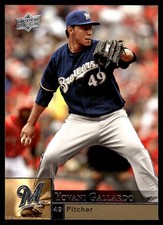 Yovani Gallardo 2009 Upper Deck #213 Brewers MLB READ FREE SHIPPING AutographDen