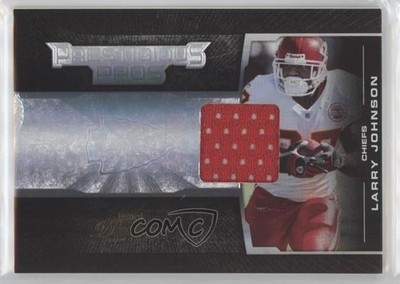 2008 Playoff Prestige Prestigious Pros Black Materials 6/25 Larry Johnson 04cw