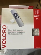 Velcro Brand Sticky Back Squares, 7/8", 200 Count, White