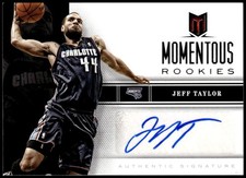 2012-13 Panini Momentum #57 Jeff Taylor Momentous Rookies Autographs E1
