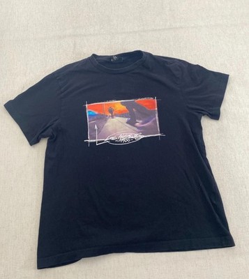 H&M T-Shirt Mens Medium Black Crew Neck Short Sleeve Skate Print Pullover