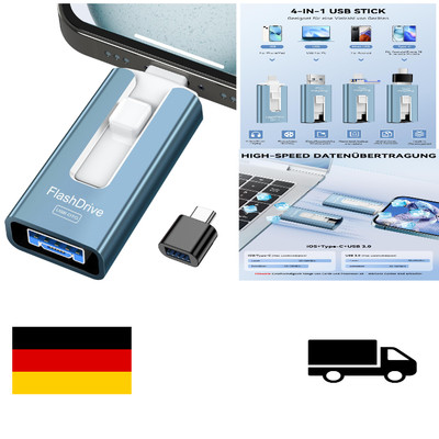 4-in-1 USB Stick | High-Speed Transfer | Datenverschlüsselung