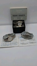 3 Seiko Quarzuhren   Chronograph SQ50, SQ100,...