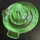 VTG Green Depression Glass Juicer Citrus Reamer Used